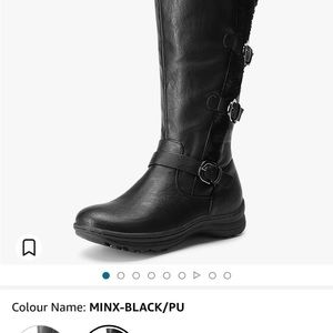 Brand DREAM PARIS 100% new knee high boots black size5